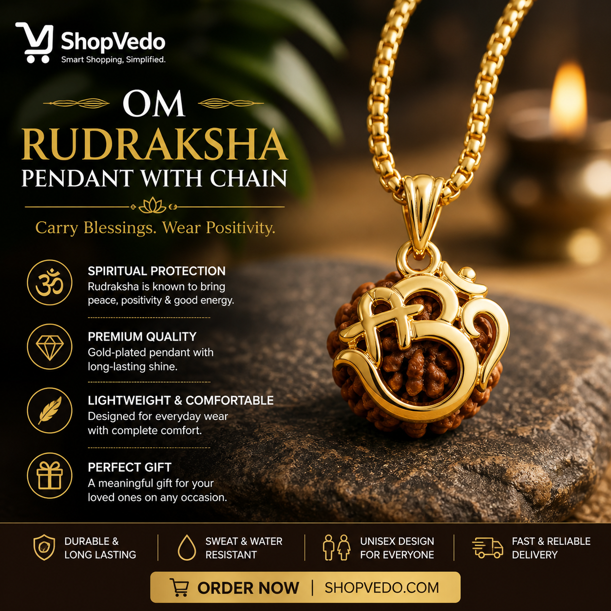 Divine Om Energy Necklace